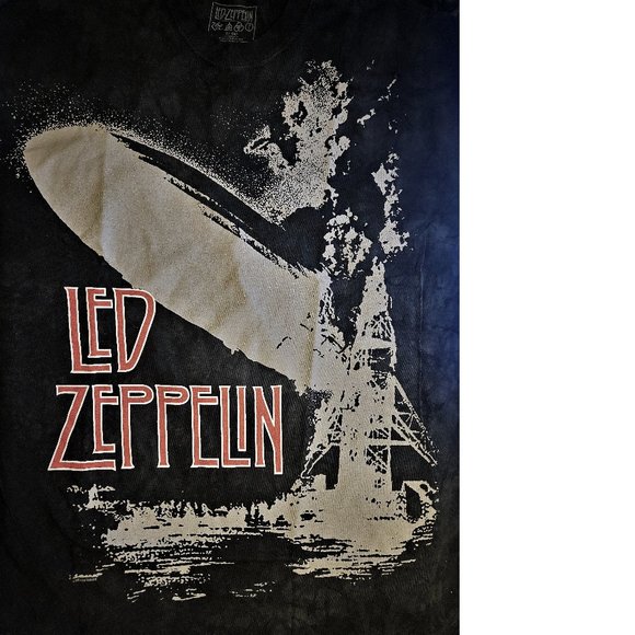 Led Zeppelin Hindenburg Disaster metal rock Official T-Shirt L NWT - Picture 2 of 3